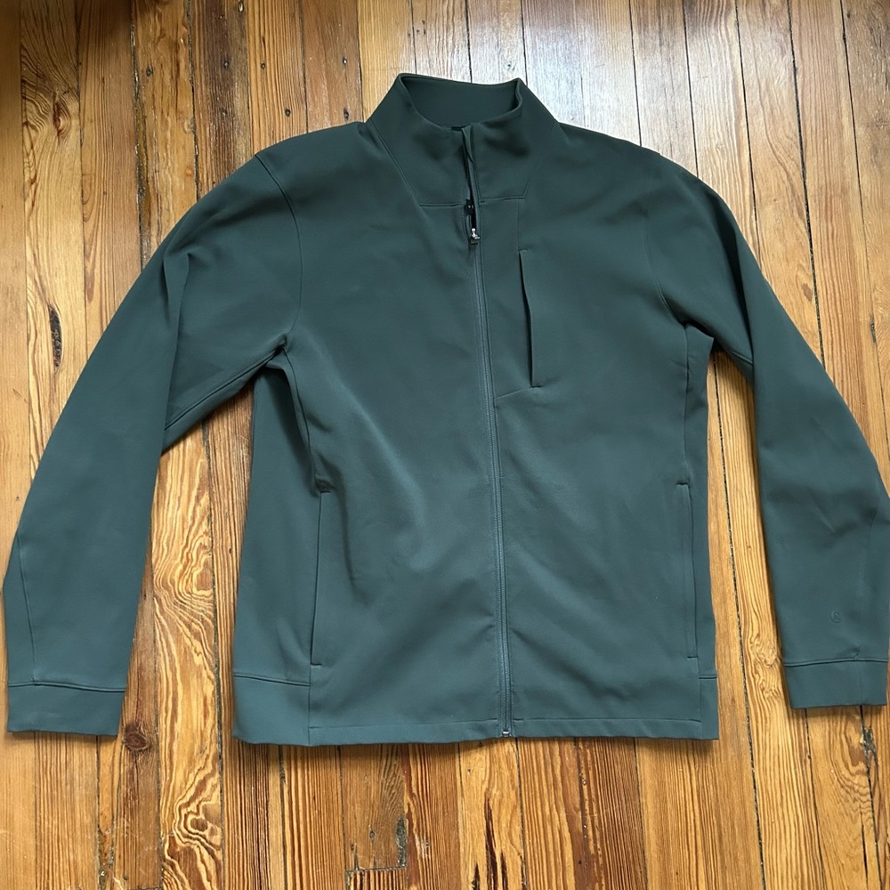 Lululemon Athletica Forest Green Zip-Up Jacket